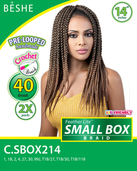 SMALL BOX BRAID 14"x2